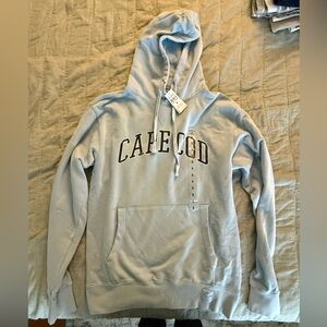 NWT! Cape Cod hoodie sweatshirt - women’s small - light blue - Cuffy’s